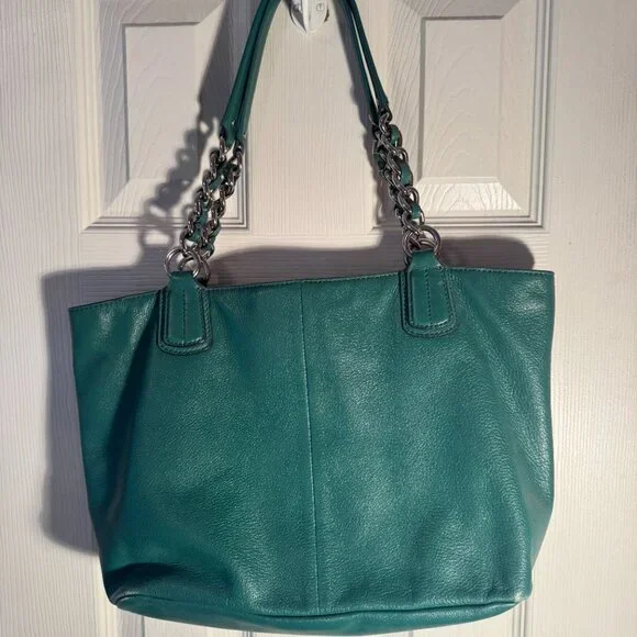 Coach Green Handbag in EUC - Picture 3 of 4